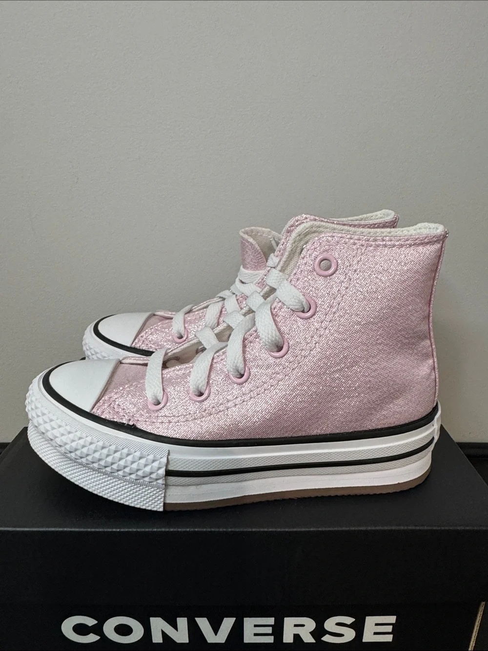 Converse Chuck Taylor All Star EVA Lift Platform Shine Pink Size 11 New NIB